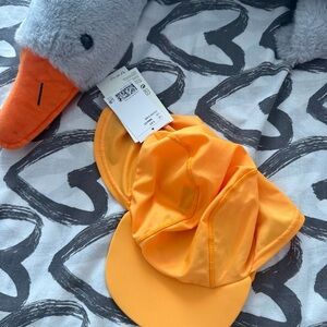 Kids 2t  Orange swim spf sun Cap H&M